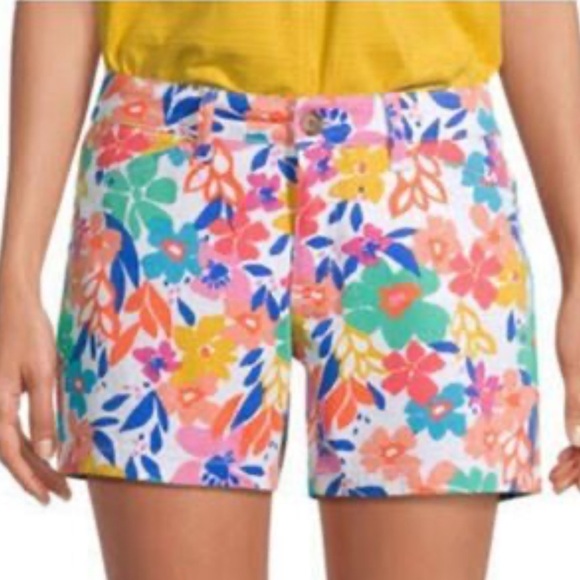 St. John's Bay Pants - St. John's Bay Floral Multicolor Women's Shorts